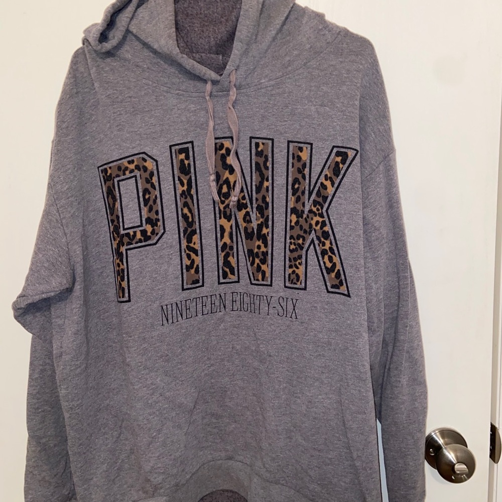 Victoria’s Secret PINK Leopard Oversized Hoodie